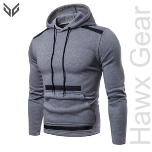 Pull à capuche coupe ajustée de haute qualité pour hommes Dernier design Intérieur doublé à motifs solides Meilleur hiver teint uni - Product Image 4