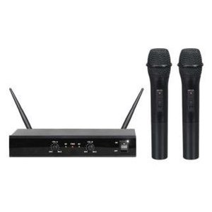 Kit microfoni Doppio radiomicrofono palmare UHF Black SET 5002 - Product Image 1