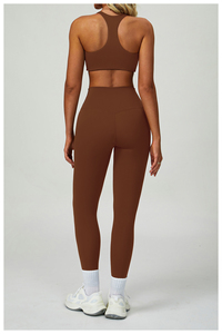 Ropa de yoga personalizada para mujer, conjunto de Top y pantalones cortos de manga larga, conjuntos de gimnasio a prueba de golpes para mujer - Product Image 5