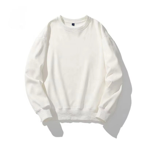 Venta al por mayor precio barato personalizado cuello redondo hombres sudadera de invierno de ajuste suelto logotipo personalizado sudadera en blanco sudaderas con capucha de los hombres - Product Image 6