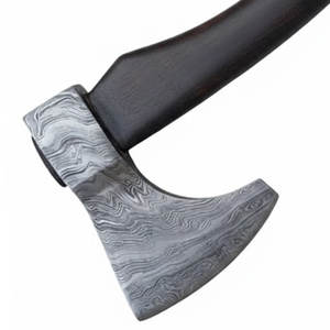 Haches en acier Damas fabriquées à la main avec manche en bois de qualité supérieure pour la collection de l'artisanat du bois en plein air, haches en acier Damas sur mesure - Product Image 5