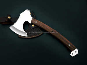 ขวานเหล็กดามัสกัสคุณภาพสูงสำหรับงานอุตสาหกรรม ใช้งานได้หลากหลาย ด้ามจับเหล็กดามัสกัสสีเงิน ดีไซน์ยอดนิยม - Product Image 5