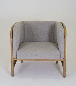 Fauteuil en bois de teck massif avec dossier en rotin tressé et coussins inclus pour une utilisation intérieure et extérieure - Product Image 3