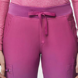 Pantalons de travail médicaux personnalisés en teal, unisexe, pour infirmières, personnel hospitalier, coupe confortable, hommes et femmes médecins. - Product Image 2