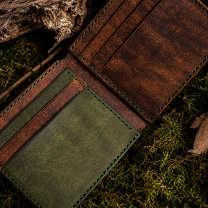 Porte-cartes de crédit vintage en cuir véritable, fin, avec blocage RFID, portefeuille d'identité, organisateur de cartes de visite minimaliste, rangement de cartes de luxe - Product Image 3