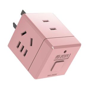 KYFEN Mini USB Pink <b>Multifunctional</b> <b>Charger</b> Quick Charging <b>Multifunctional</b> Socket - Product Image 1