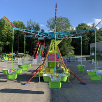 Manège à chaises volantes rotatives sur mesure pour parcs d'attractions, fêtes foraines et festivals en plein air