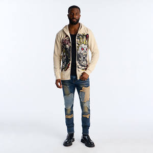 Sweat-shirts en coton mélangé de qualité supérieure, dernier design, nouvelle arrivée, fermeture éclair, impression sur écran pour homme, sweat-shirts à fermeture éclair pour homme, 100% coton molleton - Product Image 1