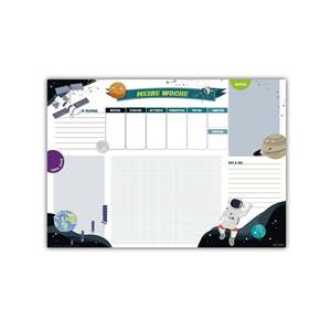 Modern Design Universe Tear-Off <b>Plastic</b> Desk Pad - Product Image 1