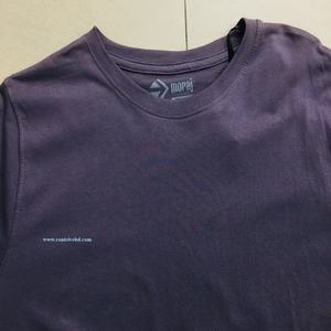 Camiseta de algodón peinado 180 Gsm para hombre, camiseta transpirable de manga corta con etiqueta de tamaño personalizado, Camiseta lisa de color medio al por mayor - Product Image 2