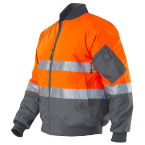 เสื้อแจ็คเก็ตนิรภัยสำหรับทำงาน คุณภาพสูง สำหรับฤดูหนาว มาตรฐาน ANSI ระดับ 1 กันน้ำ กันลม  พร้อมโลโก้แบบกำหนดเอง และแถบสะท้อนแสง - Product Image 6