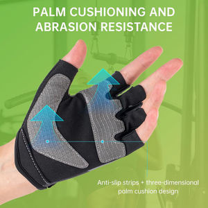 Gants de course unisexes avec rembourrage en gel supplémentaire pour le cyclisme et le vélo, gants d'entraînement en tissu doux avec une expérience de performance exceptionnelle - Product Image 3