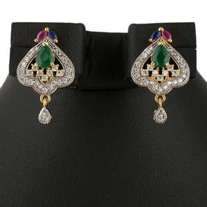 Kundan Jewellery <b>Locket</b> Set - Multi - Product Image 2