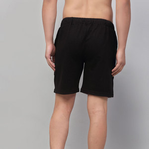Shorts en toile décontractés pour hommes, best-seller, motif uni, respirants, légers, taille haute, coupe ample, écologiques, service OEM - Product Image 4