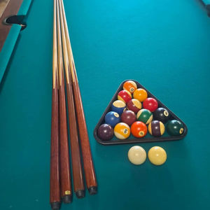 Table de billard sur mesure en ardoise de 8 et 9 pieds, 9 boules, avec pieds en bois, haute qualité, dernier modèle, durable, pour usage commercial et domestique - Product Image 1