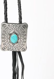 Necklace for Women Antique Silver and <b>Leather</b> Necklace/Handmade Jewelry Boho Ethnic Minimalist Necklace/gift for Women Necklace - Product Image 4