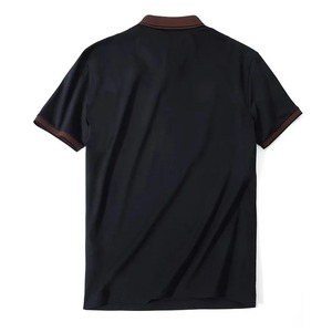 Chemises polo pour hommes Chemises en tricot pour hommes de haute qualité 100% coton tricoté col polo chemises à manches design à sublimation - Product Image 2