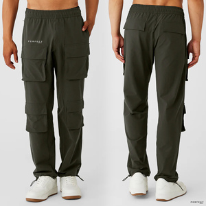 Custom Logo High Quality Men's Sportswear Sweatpants Cargo Street Training Trousers and Joggers - Product Image 5