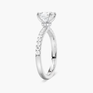 แหวนหมั้นเพชรทรงคุชชั่น 1.20 กะรัต ผลิตในห้องปฏิบัติการ ได้รับการรับรองจาก IGI ทองคำแท้ 14K - Product Image 2