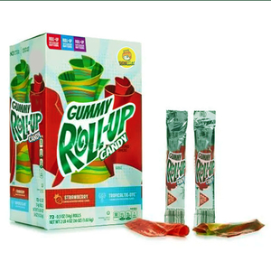 Rouleaux de bonbons gélifiés sucrés et acidulés personnalisés en gros, collation saine, saveur de fruits arc-en-ciel, rouleaux de bonbons gélifiés moelleux - Product Image 6