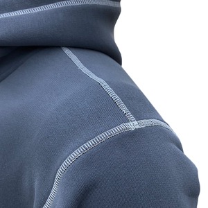 Survêtement de survêtement pour hommes à imprimé personnalisé Ensemble surdimensionné à capuche à points contrastés Ensemble décontracté de 2 pièces Ensemble de jogging de sport pour hommes - Product Image 4