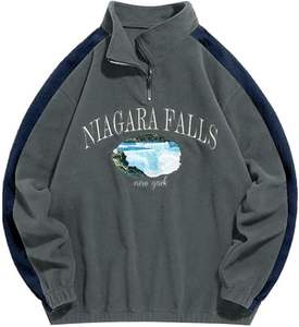 <b>Funky</b> High Quality Oversized Pullover Logo 3D Letter Heavyweight Men Custom Puff Print <b>Hoodies</b> 500GSM - Product Image 1