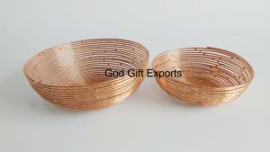 ชามเสิร์ฟผลไม้สำหรับตกแต่งบ้านหรือสำนักงานงานแต่งงานดีไซน์ลวดเหล็กขัดเงาตกแต่งทันสมัยน่ารักทำด้วยมือ - Product Image 2