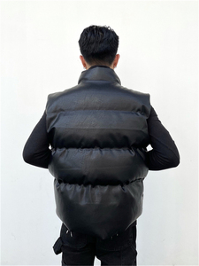 2024 Top Tendance PU Garçons Rembourré Puffy Gilets Personnalisé Hiver Plus La Taille Hommes Veste avec Caractéristique Respirante En Gros Vêtements D'extérieur - Product Image 3