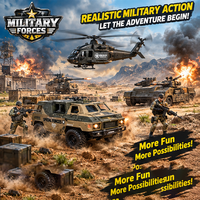 Jeu de puzzle interactif amusant pour enfants, ensemble de jouets militaires, hélicoptère, char, voiture, jouets de véhicule pour enfants, équipe de sauvetage spéciale
