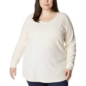 Maglia Termica Columbia da Donna Pine for Peak, Taglia 1X, Bianca, Tessuto Waffle - Product Image 1