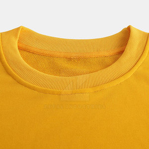 Sweat-shirt d'hiver uni à col rond pour homme, coupe régulière, 100% coton, polaire, manches longues - Product Image 3