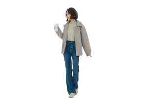 Jeans en denim pour homme, coupe slim, droite, taille mi-haute, déchirés, usés, lavés, respirants, style streetwear d'été - Product Image 5