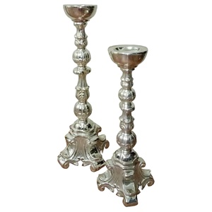 Decoración de mesa de cena para decoración de fiestas Candelabros Soporte de vela plegable decorativo de metal de aluminio - Product Image 5