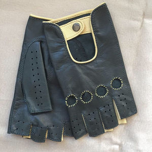 Gants de cyclisme unisexes, gants de vélo, de moto, de sport, demi-doigts, matériaux de qualité supérieure, style cuir, gants en provenance du Pakistan - Product Image 4