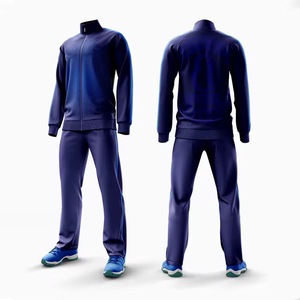 ชุดวอร์มเด็กแบบสองชิ้น ลายเรียบ ผ้าฝ้าย 100% แขนจั๊มพ์ ขอบยางยืด มีกระเป๋าข้าง ใส่สบาย เหมาะสำหรับฤดูหนาว ออกกำลังกาย หรือใส่ลำลอง - Product Image 1