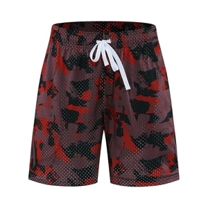 Mesh Men's Casual Shorts Wholesale Customization Design Logo Sublimated High Quality Sportswear Polyester/Cotton Elastic Waist - Product Image 1
