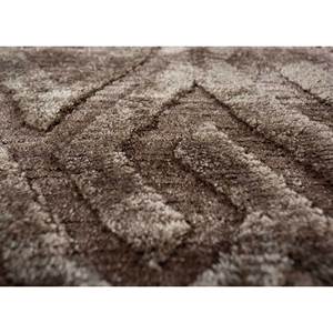 พรมไหมไผ่ถักมือสีเบจและสีน้ำตาลลายเรขาคณิตรูปสี่เหลี่ยมผืนผ้าสำหรับห้องนั่งเล่น หนา 10 มม. รุ่น AIBS-3039 - Product Image 3