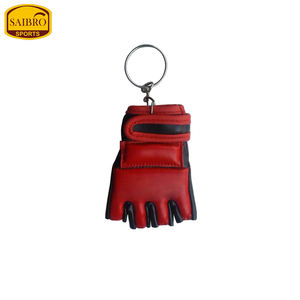 Mini llavero de boxeo MMA, guantes de cuero PU de alta calidad, forma de diseño personalizado, llavero de cuero, protección de Equipo de Boxeo - Product Image 3