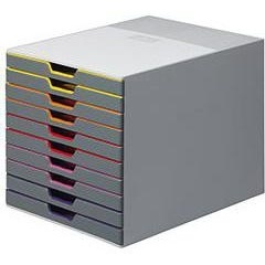 Living Room & Kitchen File Cabinet-10-<b>Drawer</b> ABS <b>Plastic</b> PC & Metal Organizer - Product Image 1