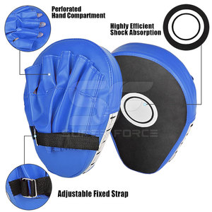 Almohadillas de enfoque con logotipo personalizado para escuelas de artes marciales, gimnasios, entrenamiento de MMA y entrenamientos de fitness Almohadillas de enfoque de cuero Premium - Product Image 4