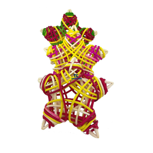 Colorido juguete de loro para mascotas de madera Natural guacamayo masticar campana colgante mascota pájaro loro jaula hamaca columpio hecho en Vietnam - Product Image 6