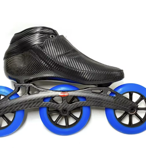 BUY NOW! Newly CarbonFiber Speed-Skate, 3 WheeLInline Racing Skate with CarbonFrame for Professional <b>Training</b> - WORLD EXPORTS - Product Image 2