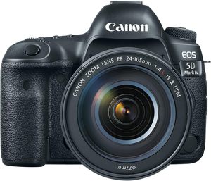 Nueva cámara réflex digital de fotograma completo 5D Mark IV con kit de lente EF 24-105 mm f/4L IS II USM, color negro - Product Image 2