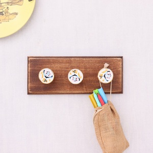 ที่แขวนเสื้อโค้ทติดผนังดีไซน์ลายดอกไม้ทำจากไม้เซรามิกสีชมพูใช้ซ้ำได้พร้อมที่แขวนเสื้อโค้ทกระเป๋าใส่หมวกเสื้อผ้าสำหรับงานหนัก - Product Image 3