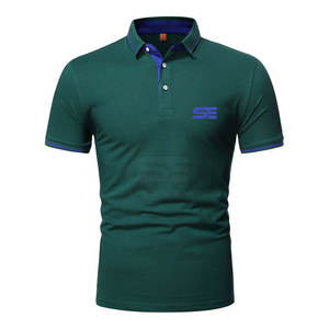 Óptima comodidad 100% algodón para hombres para camisetas de polo secado rápido y transpirable con patrón sólido para un juego cómodo - Product Image 1