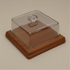 Elegant <b>Glass</b> <b>Dome</b> With Rustic Wooden Base <b>Cake</b> Holder Artisan Crafted Designed For Decorative Interiors And Functional - Product Image 6