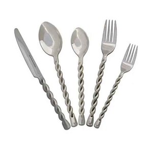 Juego de Cubiertos de Acero Inoxidable de Primera Calidad, Estilo Real, Ecológico, Libre de BPA, Moderno y Elegante, Altamente Pulido, Apto para Lavavajillas - Product Image 5