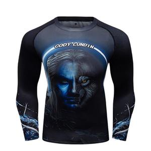 Mode sublimé Rash Guard Top Y2K et impressions abstraites Styles viraux TikTok Logo personnalisé accepté - Product Image 1
