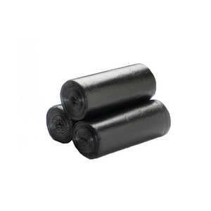 ถุงขยะแบบมีที่จับวาล์วแบบกำหนดเองได้ถุงถุงพลาสติกสีดำขนาดใหญ่ - Product Image 4