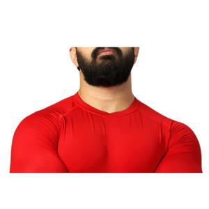 Camiseta Deportiva de Compresión de Manga Larga para Hombre, Secado Rápido, Transpirable, Ecológica, Anti-UV, Capa Base para Fitness, Logotipo Personalizado - Product Image 4